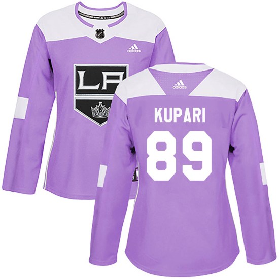 Rasmus Kupari Los Angeles Kings Women's Authentic Fights Cancer Practice Adidas Jersey - Purple