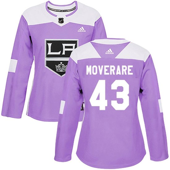 Jacob Moverare Los Angeles Kings Women's Authentic Fights Cancer Practice Adidas Jersey - Purple