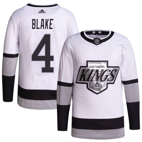 Rob Blake Los Angeles Kings Authentic 2021/22 Alternate Primegreen Pro Player Adidas Jersey - White