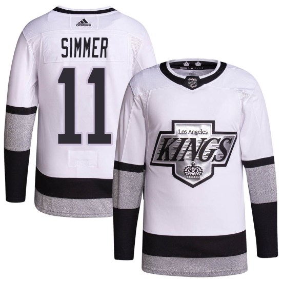 Charlie Simmer Los Angeles Kings Authentic 2021/22 Alternate Primegreen Pro Player Adidas Jersey - White