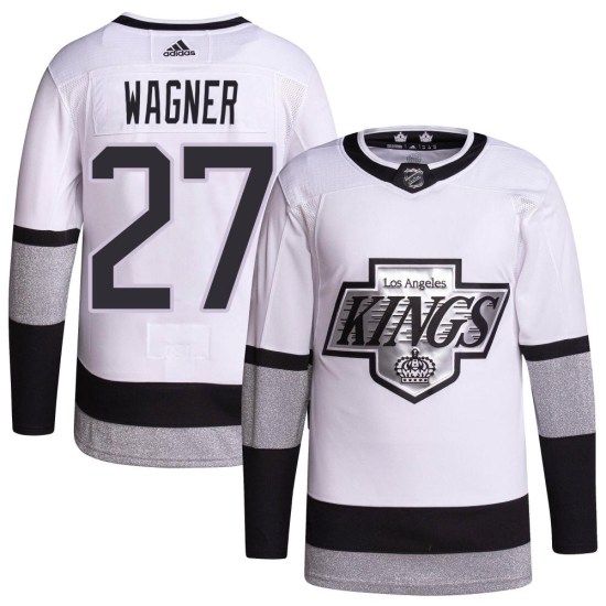 Austin Wagner Los Angeles Kings Authentic 2021/22 Alternate Primegreen Pro Player Adidas Jersey - White