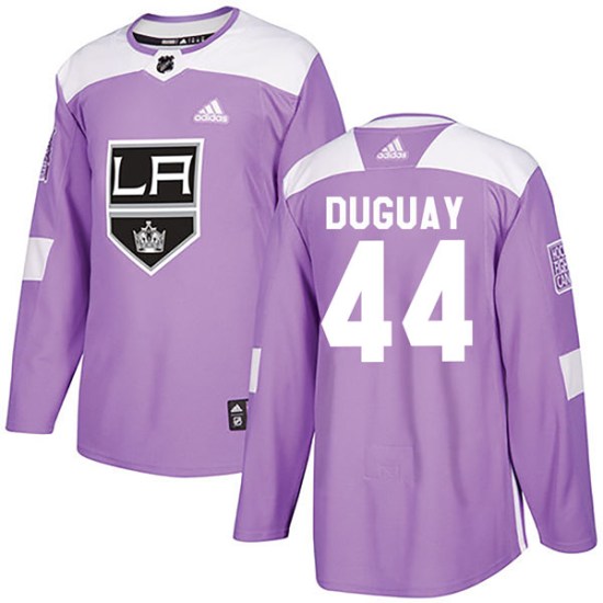 Ron Duguay Los Angeles Kings Youth Authentic Fights Cancer Practice Adidas Jersey - Purple