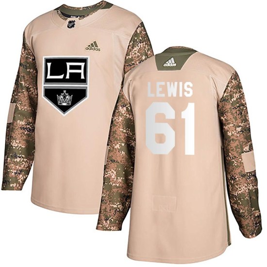 Trevor Lewis Los Angeles Kings Youth Authentic Veterans Day Practice Adidas Jersey - Camo