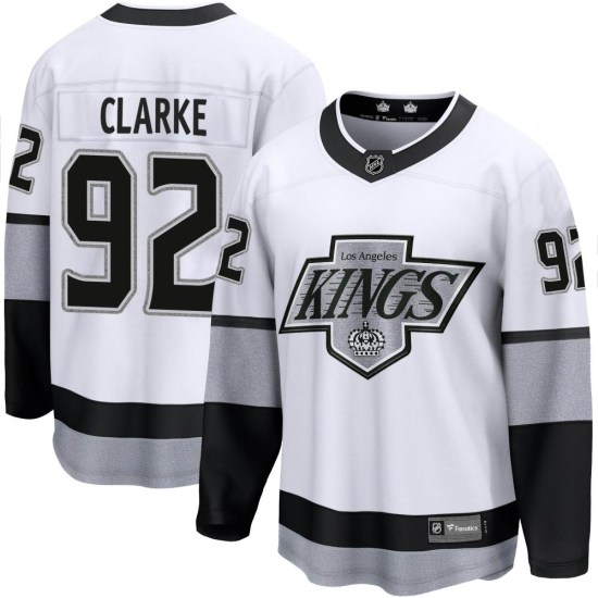 Brandt Clarke Los Angeles Kings Premier Breakaway Alternate Fanatics Branded Jersey - White