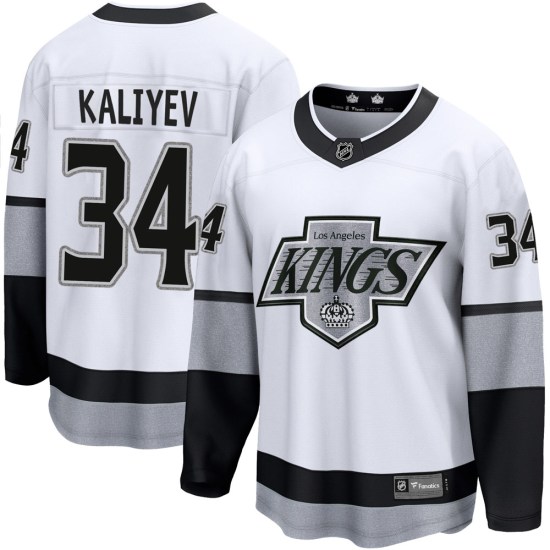 Arthur Kaliyev Los Angeles Kings Premier Breakaway Alternate Fanatics Branded Jersey - White
