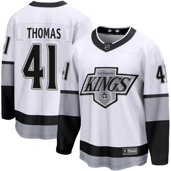 Akil Thomas Los Angeles Kings Premier Breakaway Alternate Fanatics Branded Jersey - White