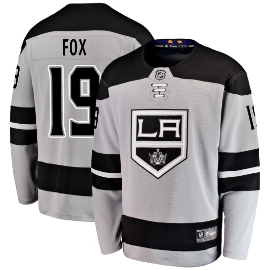 Jim Fox Los Angeles Kings Breakaway Alternate Fanatics Branded Jersey - Gray