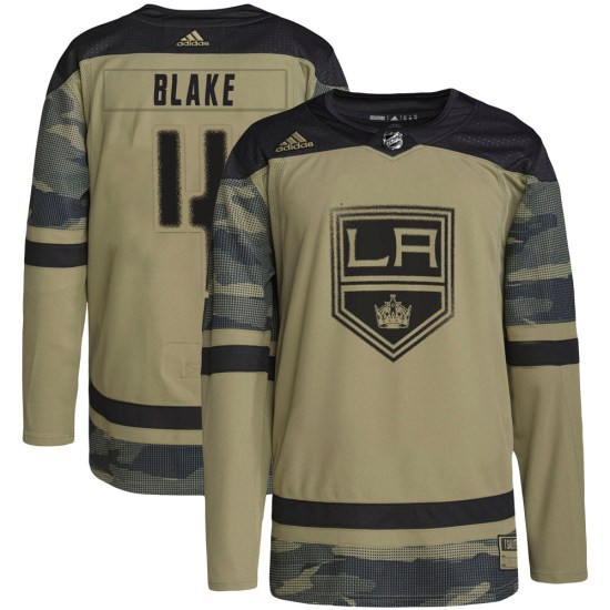Rob Blake Los Angeles Kings Authentic Military Appreciation Practice Adidas Jersey - Camo